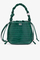 Bolso tipo cubo Croco Bou de charol verde